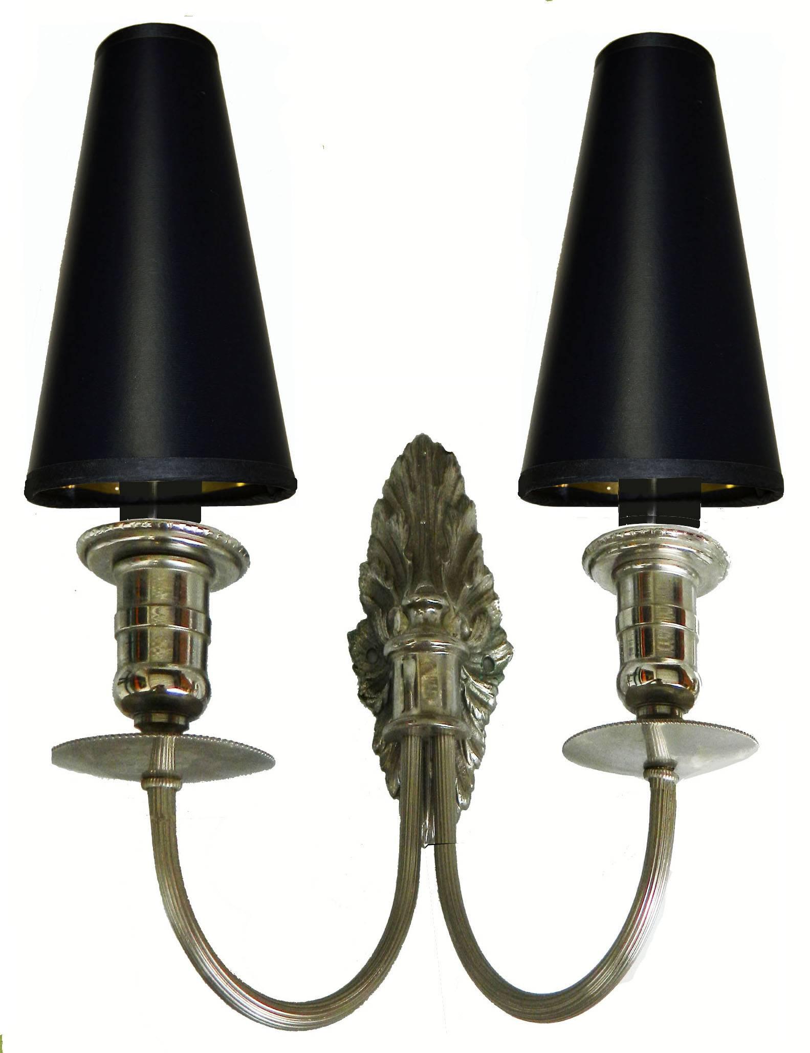 Mid-Century Modern Pair of French Sconces by Maison Charles