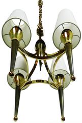 Andre Arbus Style 1940s Chandelier