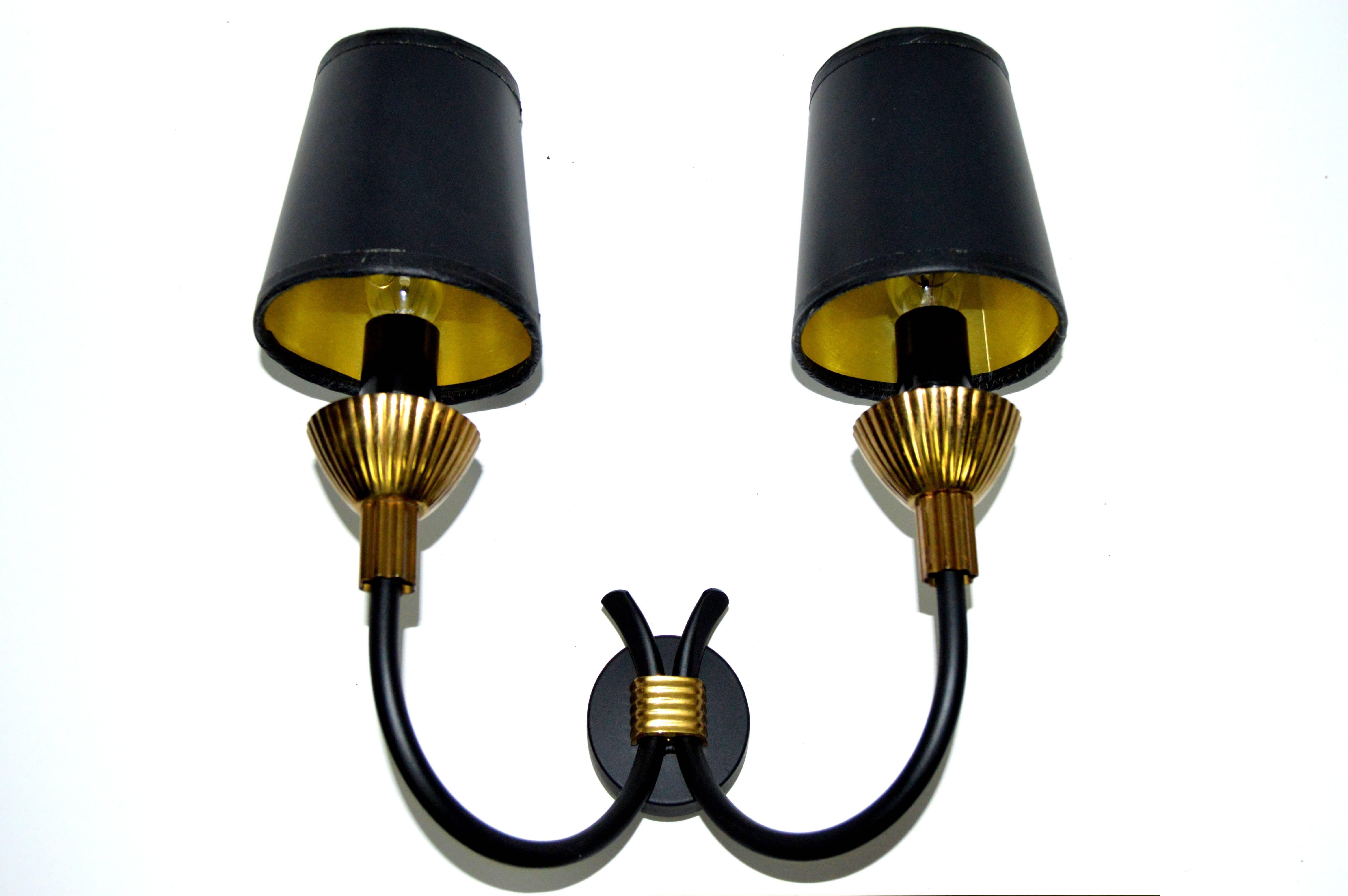 French Maison Lunel Sconces Price for one sconce. For Sale