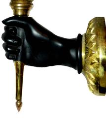 André Arbus Pair of Bronze Sconces. 7 pairs available, Priced by pair