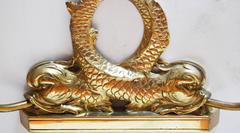 Maison Lancel Pair of Dolphin Sconces