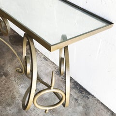 1940 Wrought Iron French Console