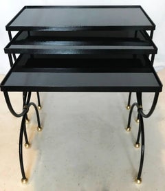 Set of Three Nesting Tables Attributed to Jean Royère