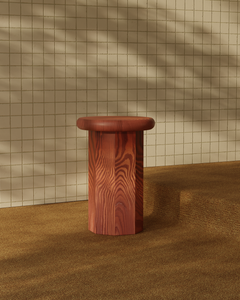 Sculptural Solid Wood Stool by Le Tenon & la Mortaise - STOP