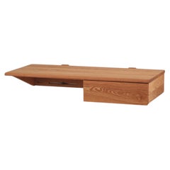 MCM Floating Desk with shelves - Handcrafted in Canada by Le Tenon & la Mortaise