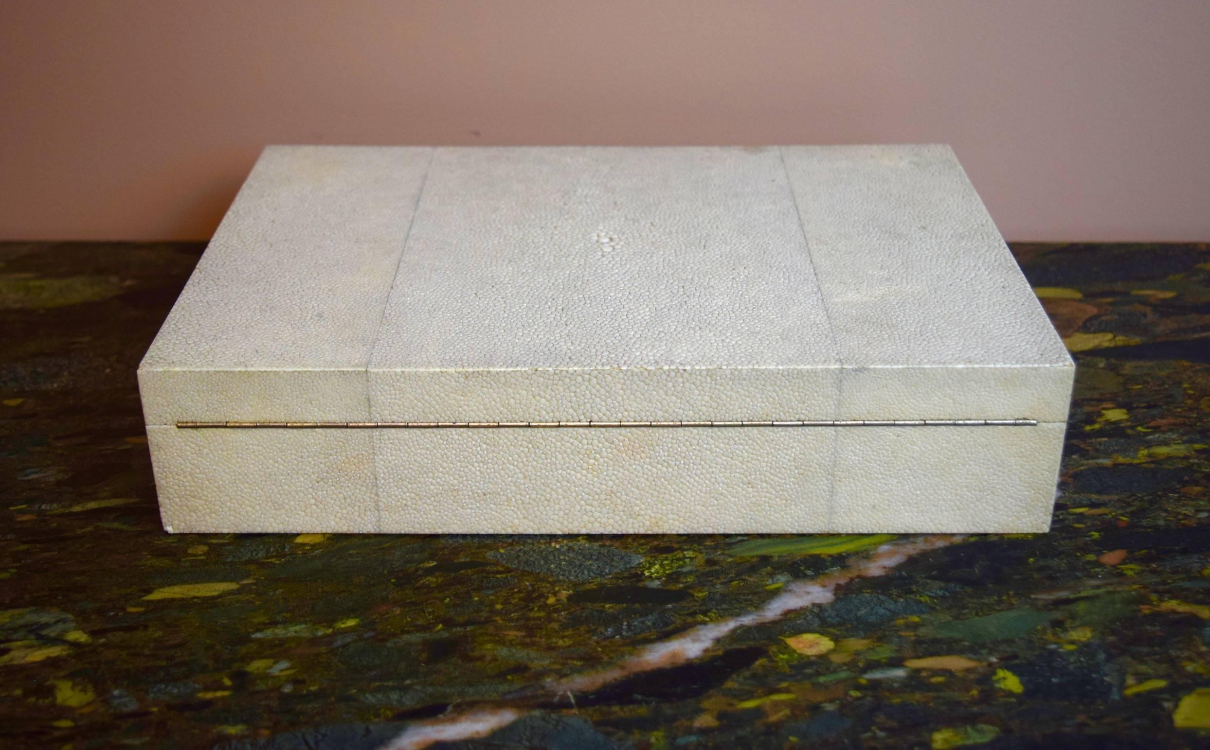 Art Deco Large Shagreen Box Attributed to Jean-Michel Frank