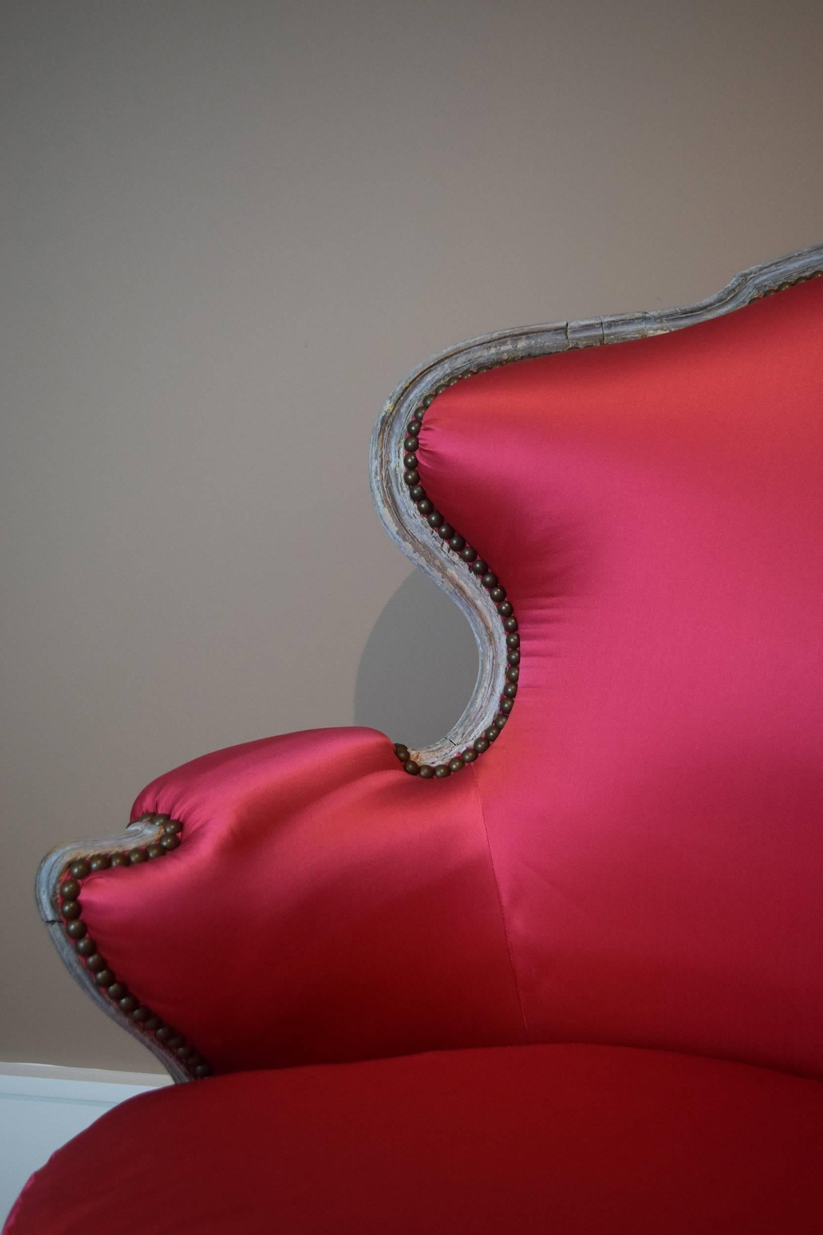 Silk Louis XV Armchair Owned by Elsa Schiaparelli