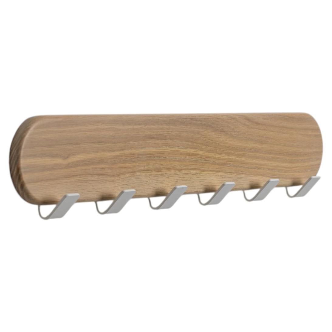Bar Coat Rack by Harkavy Furniture: White Oak & Powder Coated Steel