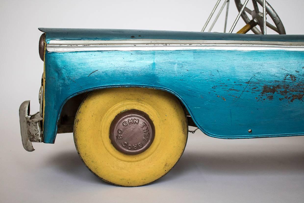 Unusual Burmese Painted Model Pedal Car, circa 1950s -1960s Childs Toy For Sale 4