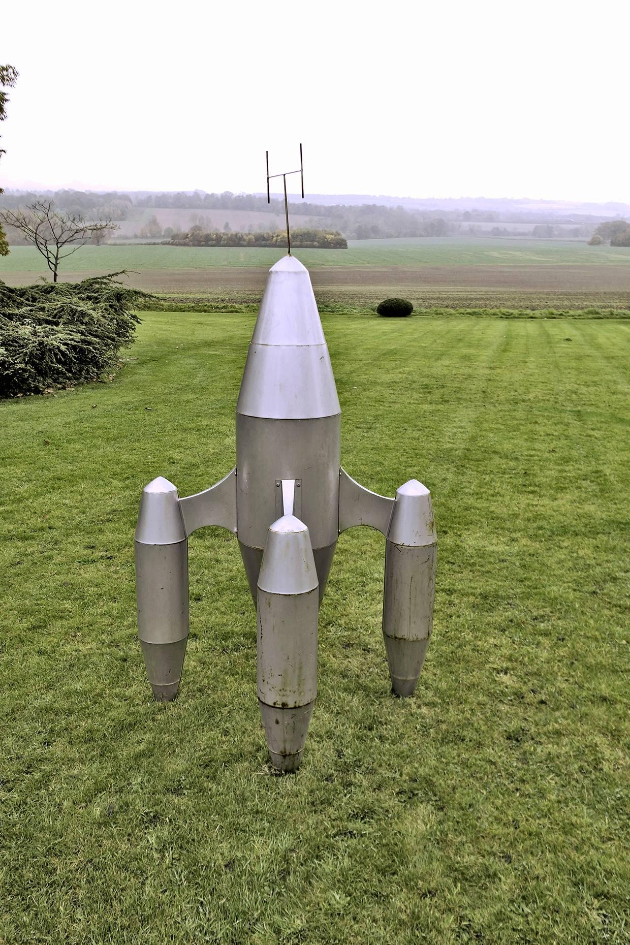Vintage Large-Scale Model Rocket Dan Dare Era In Distressed Condition In Oxfordshire, GB