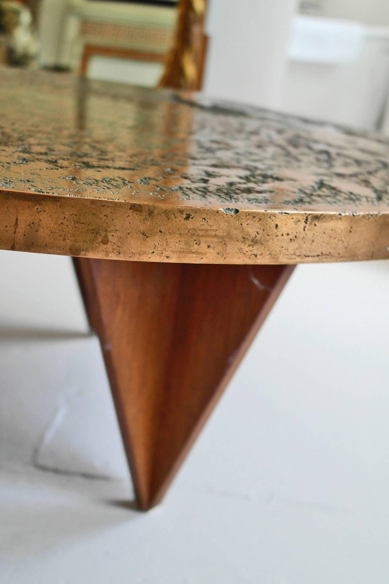 American Brutalist Sculptural Coffee Table Attributed to Silas Seandel For Sale