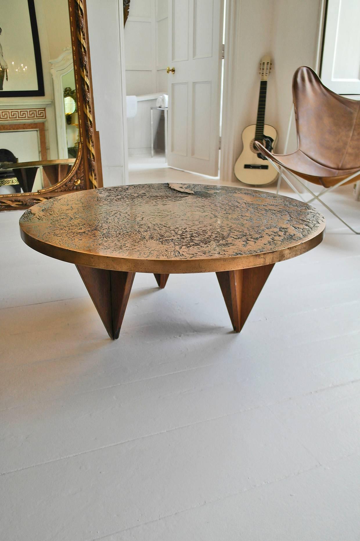 Brutalist Sculptural Coffee Table Attributed to Silas Seandel For Sale 2