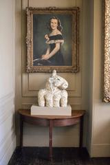 Mid-Century Portrait of a Lady Oil on Canvas