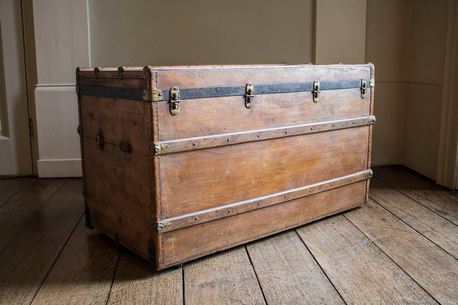 Early 20th Century Steamer Trunk Orient Express 3