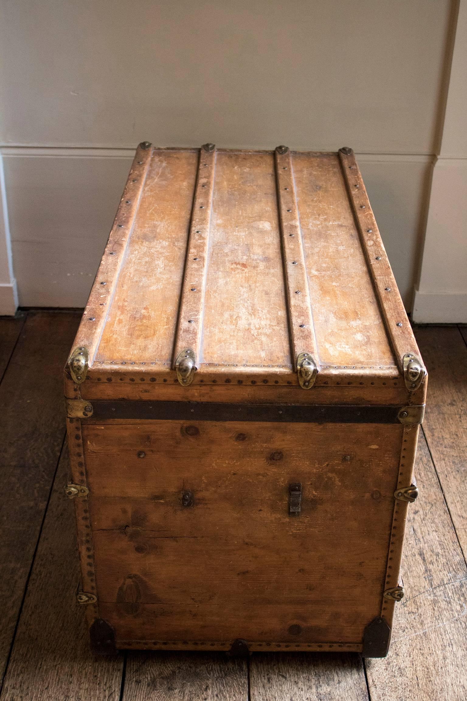 Early 20th Century Steamer Trunk Orient Express 5