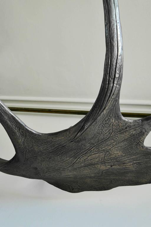 Monumental Bronze Finish Irish Elk Antlers Trophy at 1stDibs