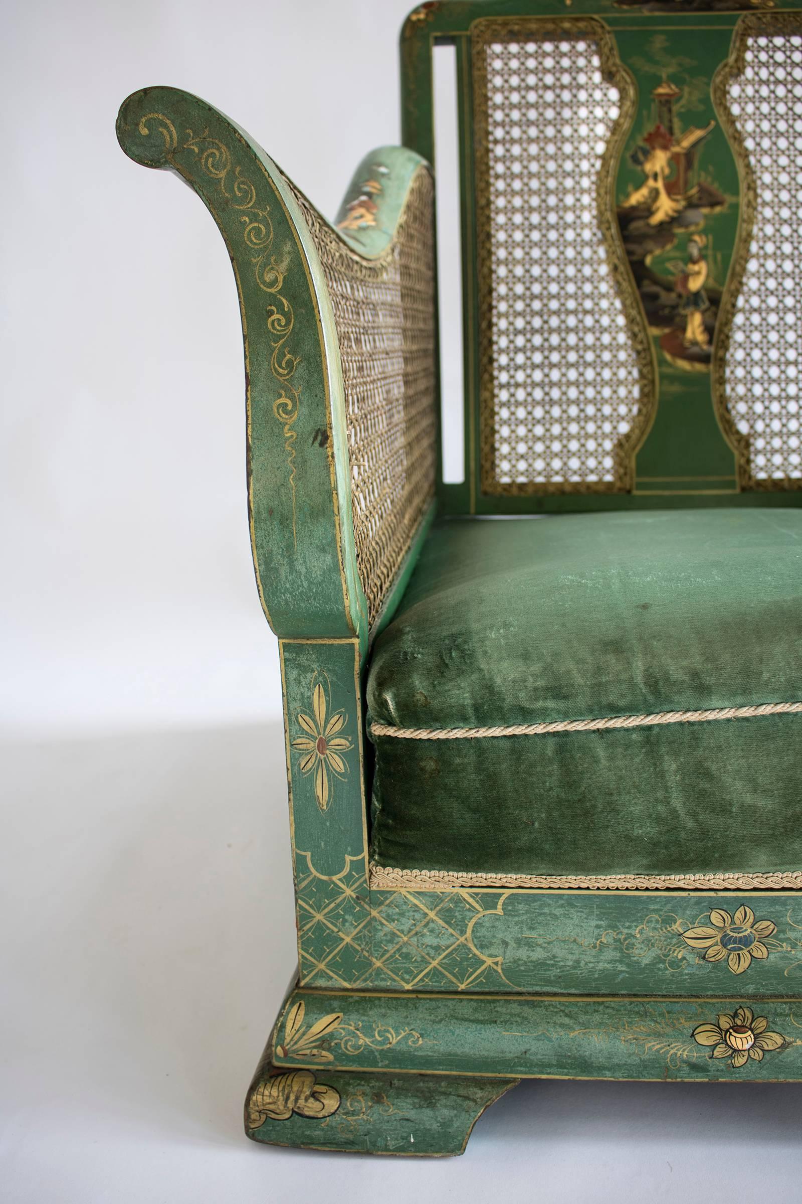 Early 20th Century Chinoiserie Bergère Suite 3