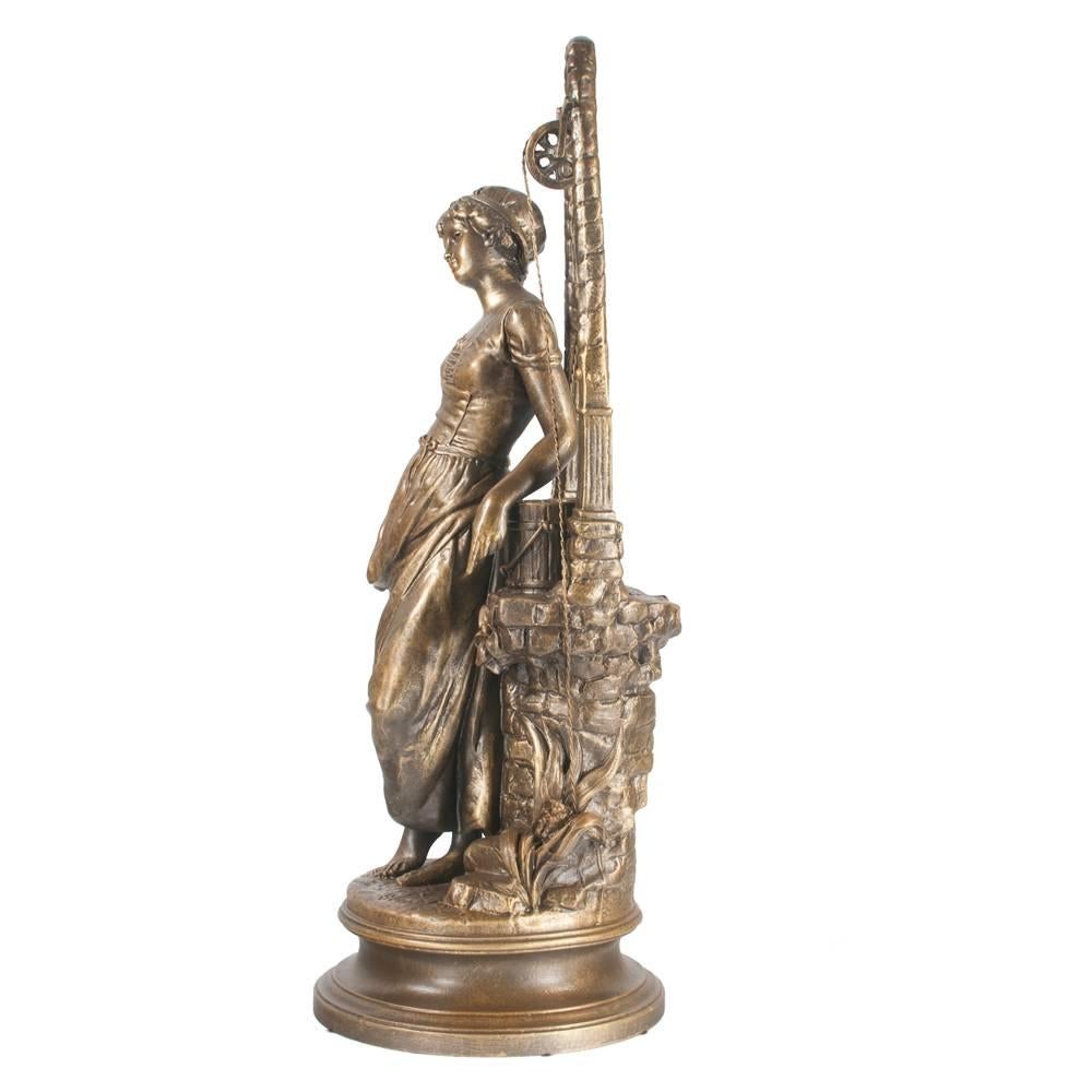 Late 19th Century French Lady Sculpture For Sale