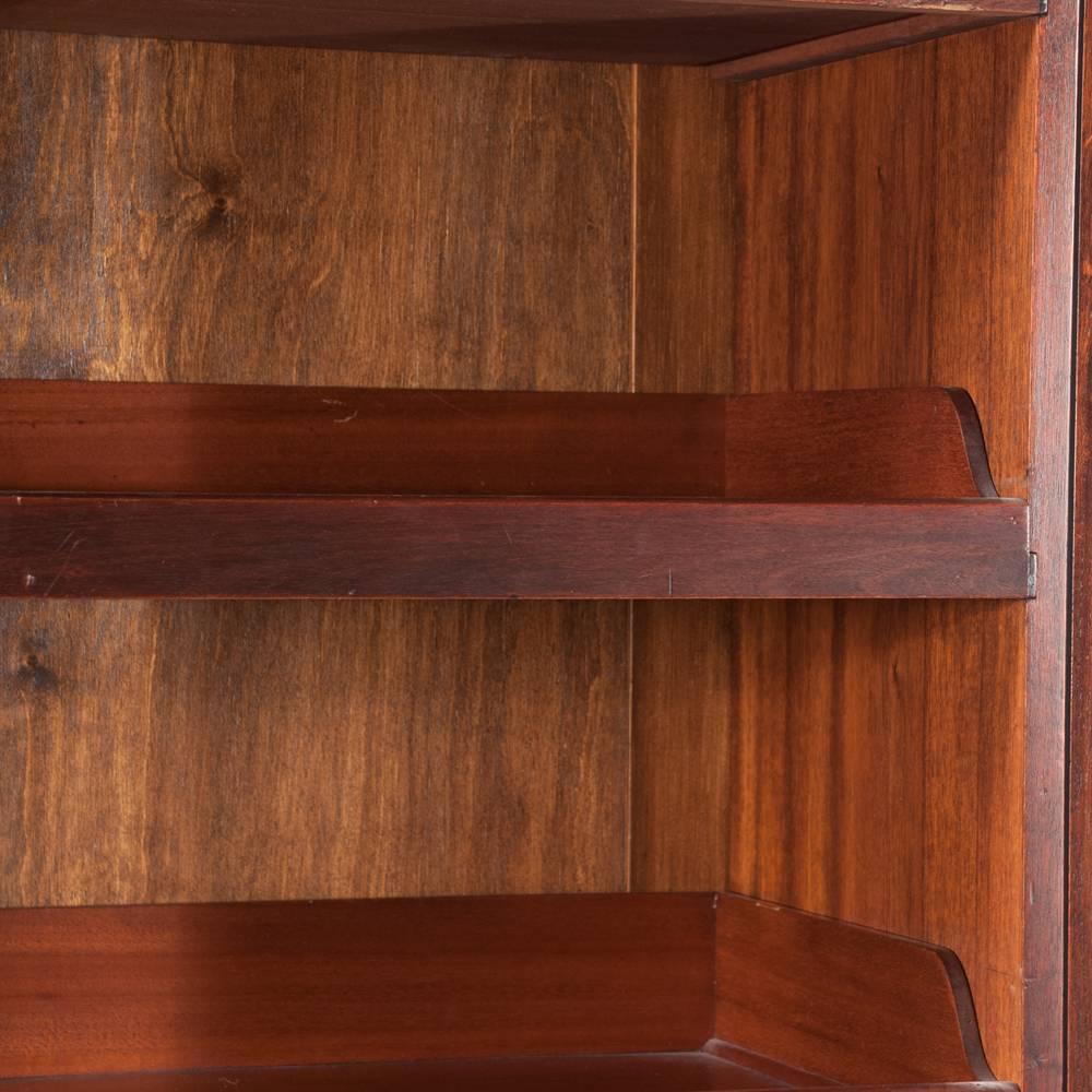 English Sheraton Linen Press For Sale