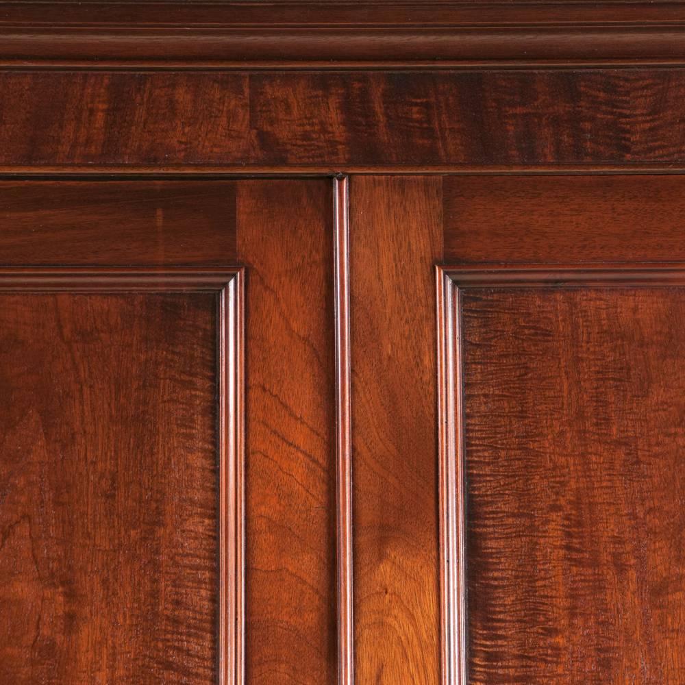 19th Century Sheraton Linen Press For Sale