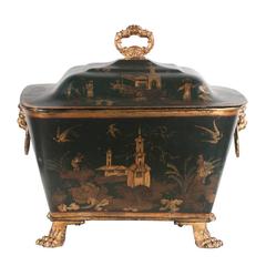 Coal Hod with Chinoiserie
