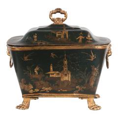 Coal Hod with Chinoiserie