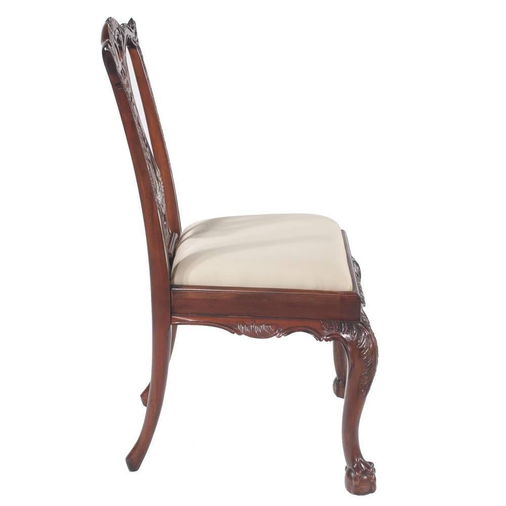 Chippendale Mahogany Dining Chairs, S/10 For Sale 5