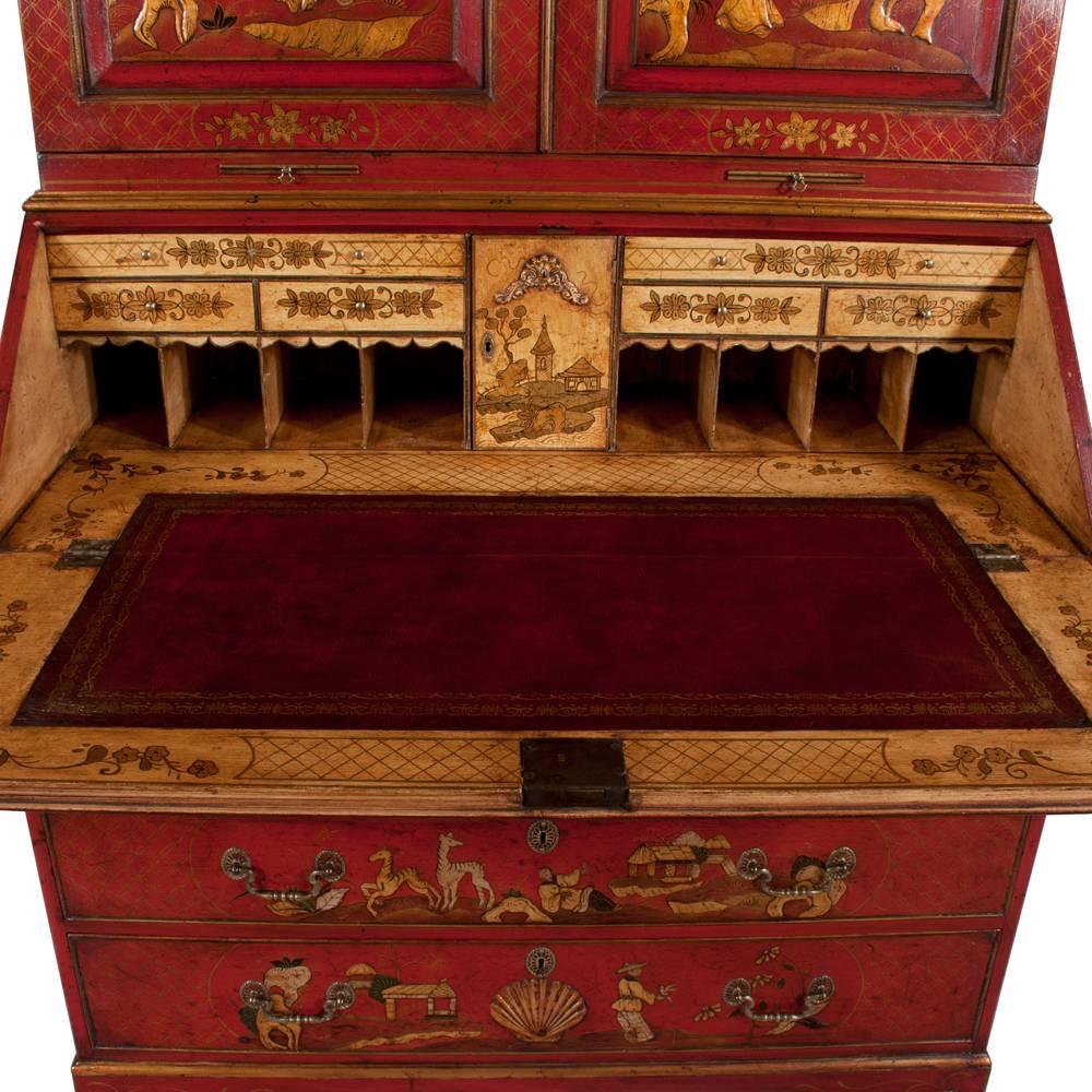 Queen Anne Chinoiserie Secretary For Sale 3