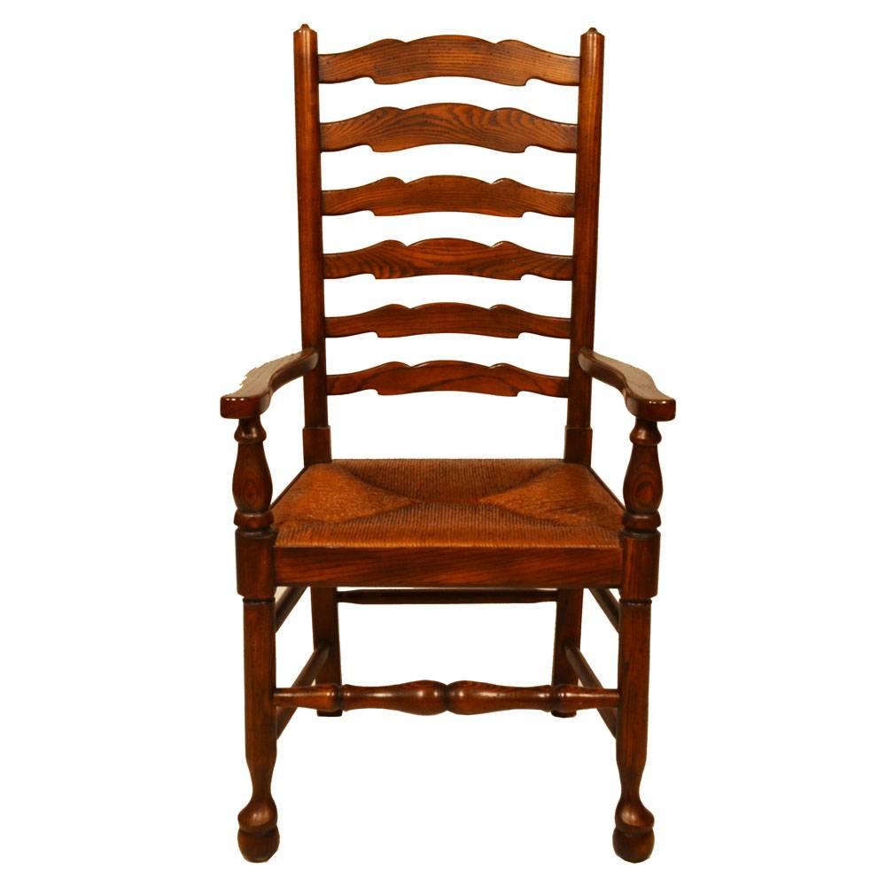 Lancashire Ladderback Chairs, Set of Eight In Good Condition For Sale In Lawrenceburg, TN