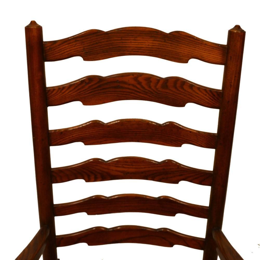 Lancashire Ladderback Chairs, Set of Eight For Sale 2