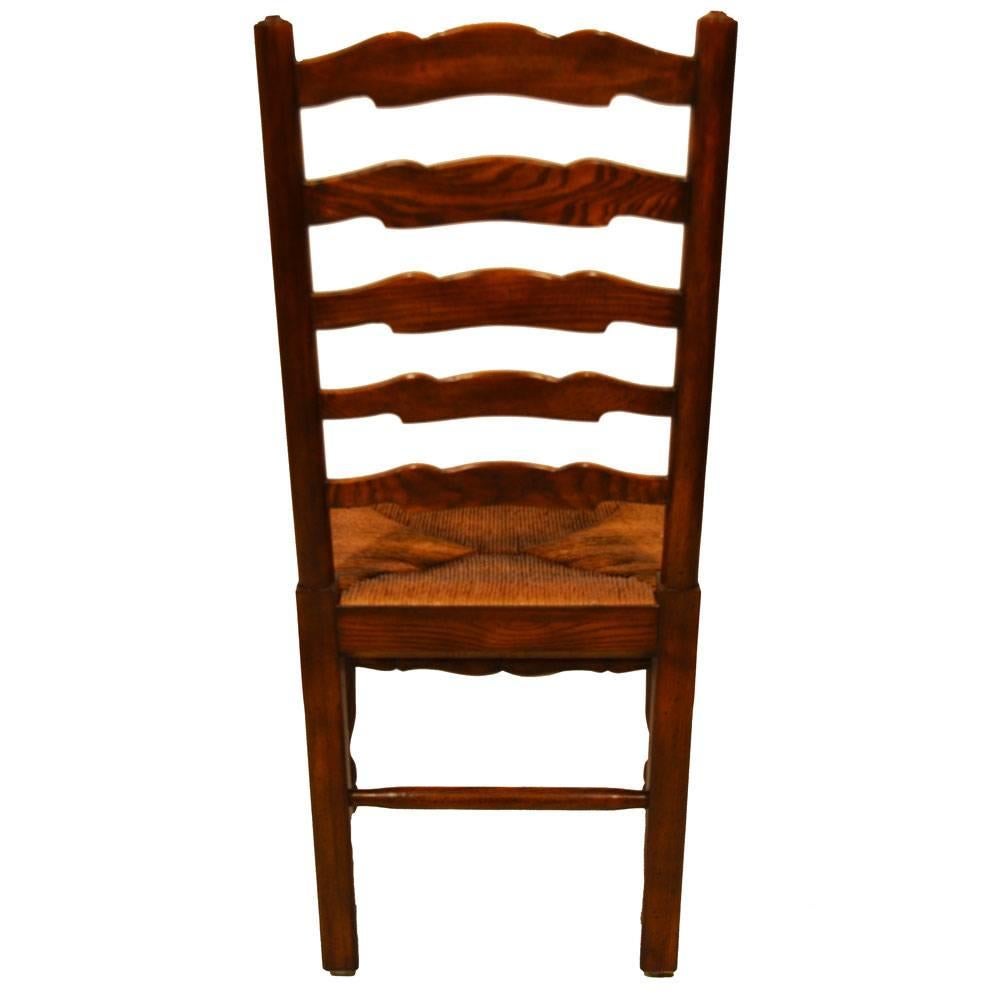 Lancashire Ladderback Chairs, Set of Eight For Sale 4