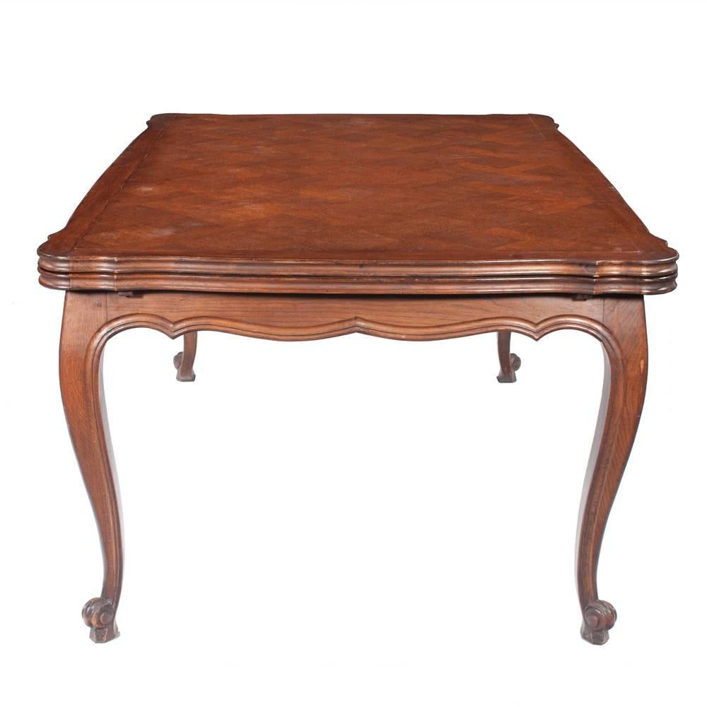 French Country Oak Dining Table For Sale 6