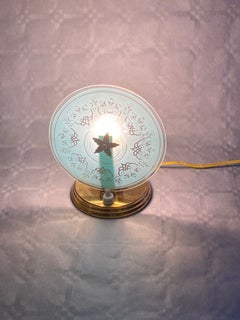 Charming Mid-Century Small Post War Era Nightstand Lamps
