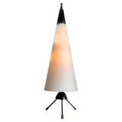 Conical Space age modernist table lamp, Italy 1960s