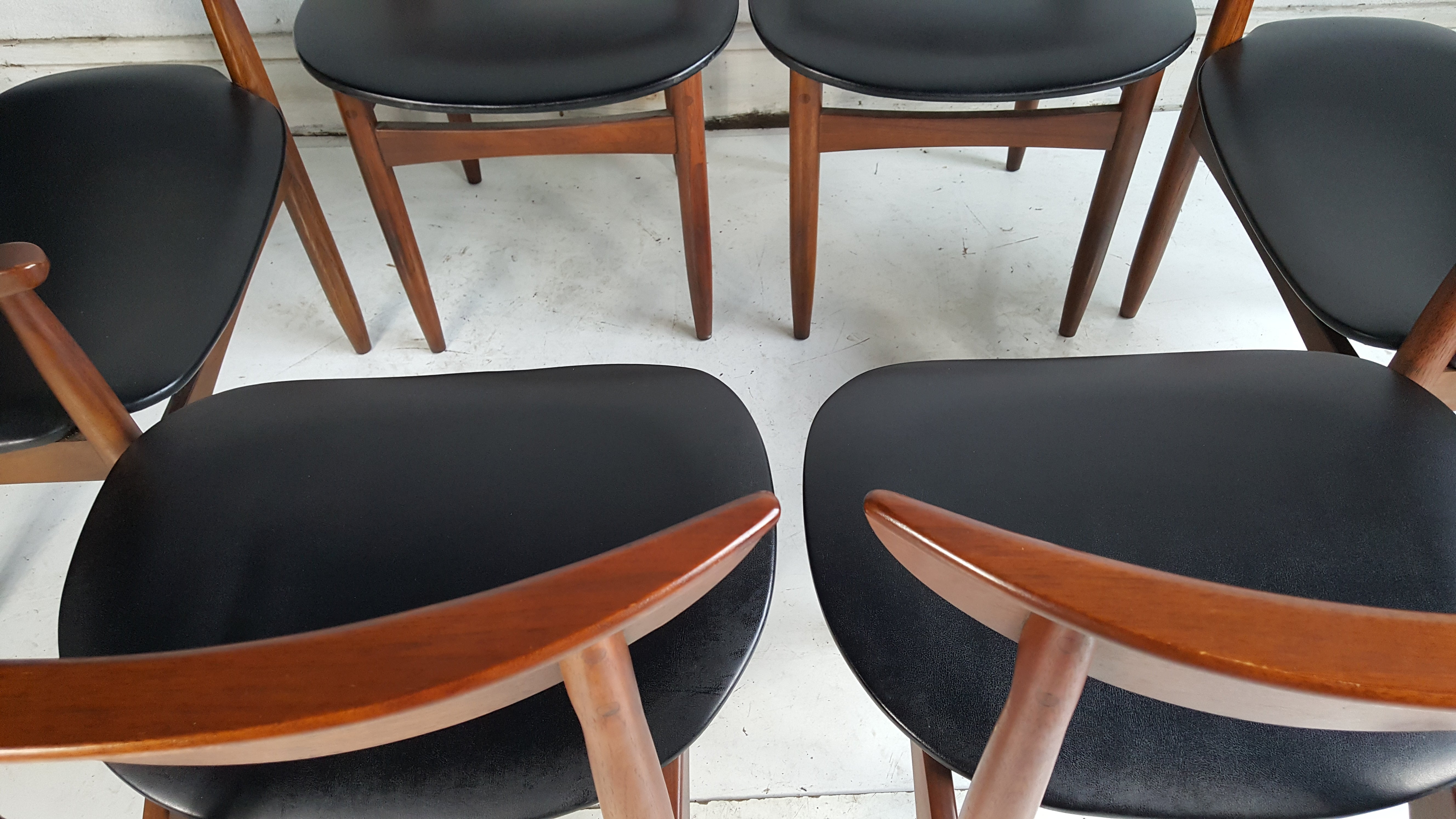 Set Of Six Modernist Dining Chairs Lane Perception At 1stdibs