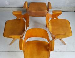 Plywood Arm Chairs by Elias Svedberg, Nordiska Konipaniet, Sweden