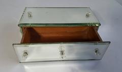 Regency Mirrored Trinket Box with Drawers, circa 1940s