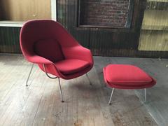 Eero Saarinen Womb Chair and Ottoman for Knoll