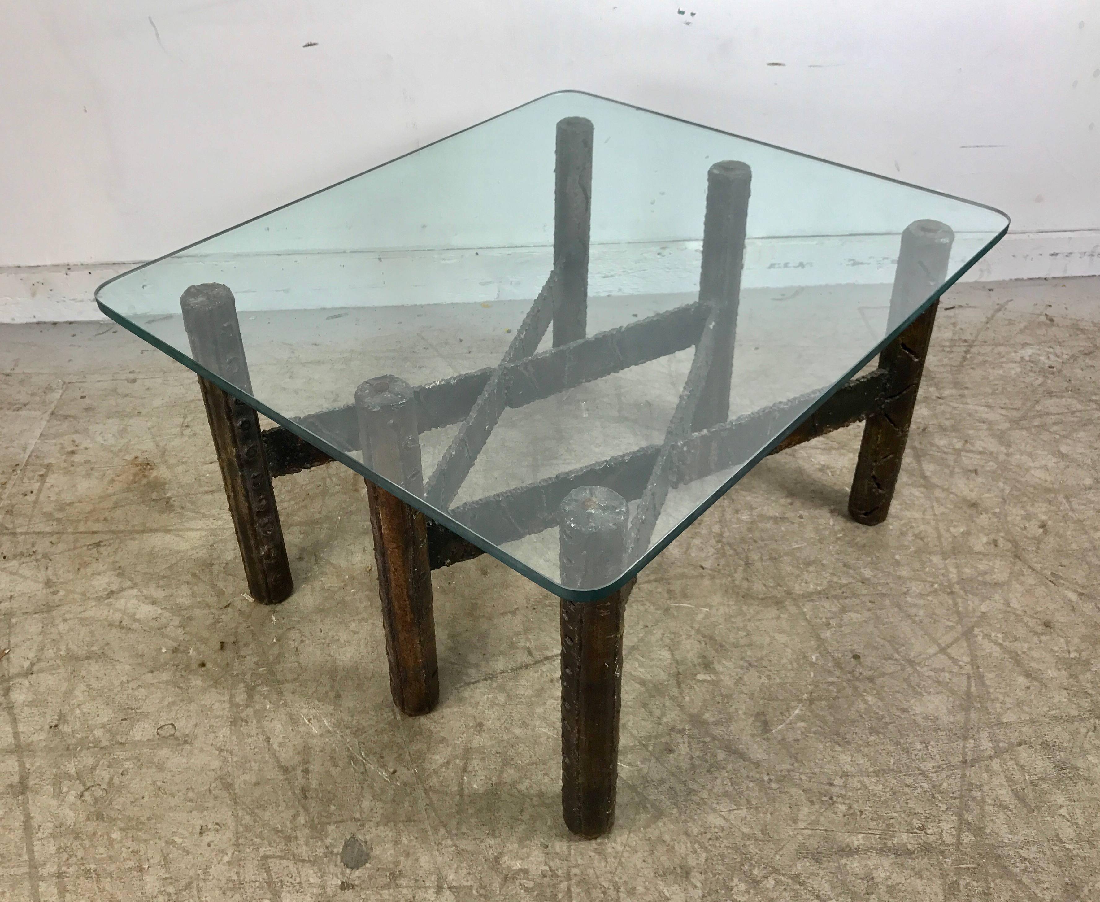 Paul Evans Welded Steel 1967 Brutalist Cocktail Table For Sale 2