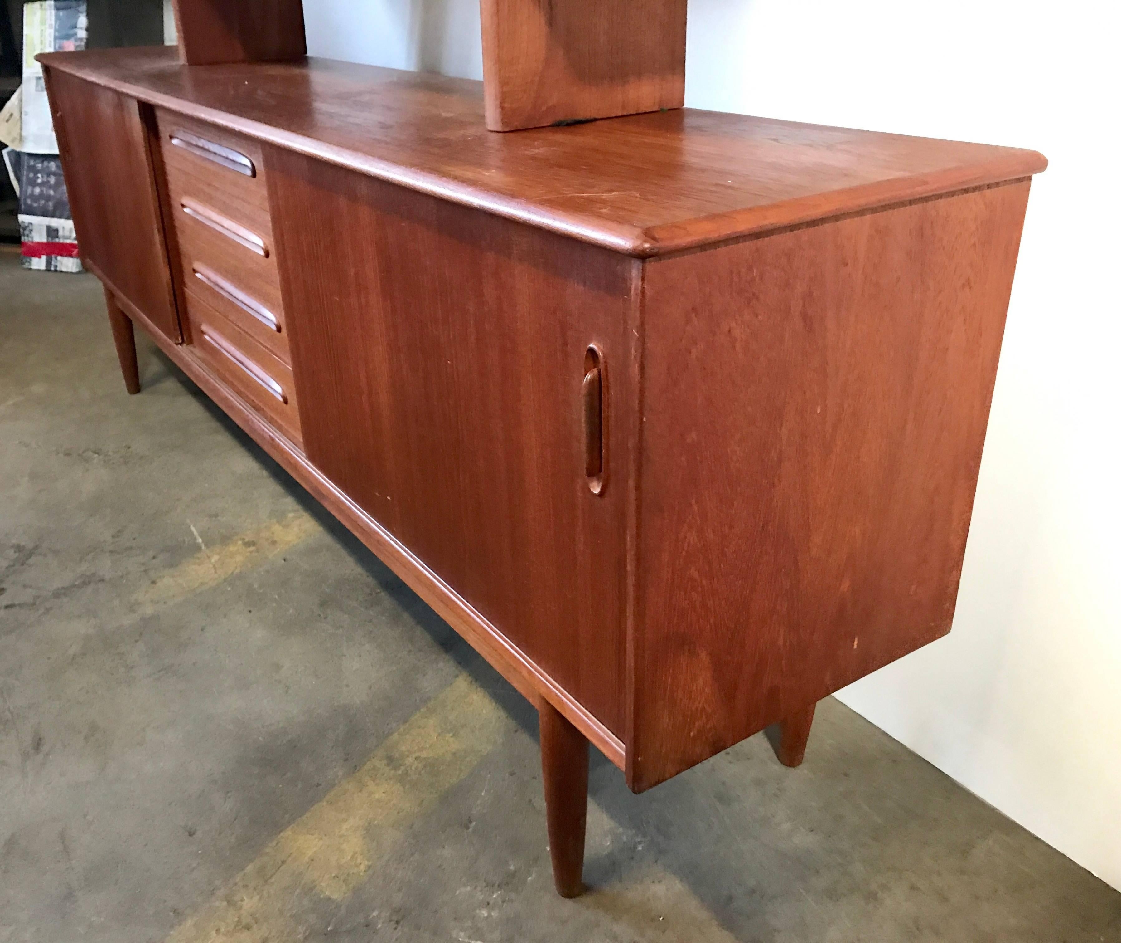 Classic Danish Modern Teak Credenza with top after Hans Wegner 1