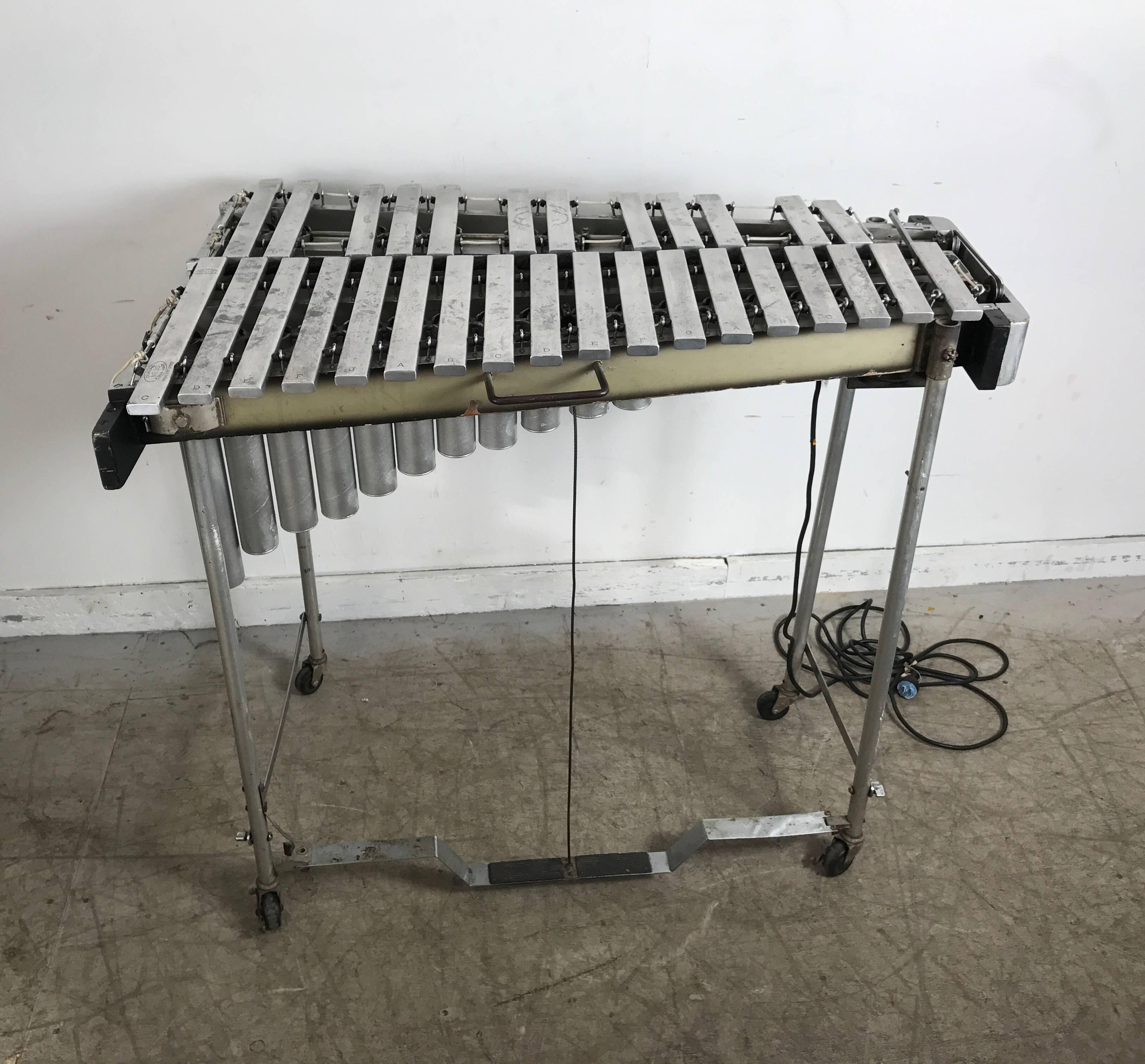 The vibraharp or vibraphone is the most recently developed mallet percussion instrument, yet it can claim more world-renown artists, more abundant recordings, and wider recognition by the general public than any other mallet instrument. Of wholly