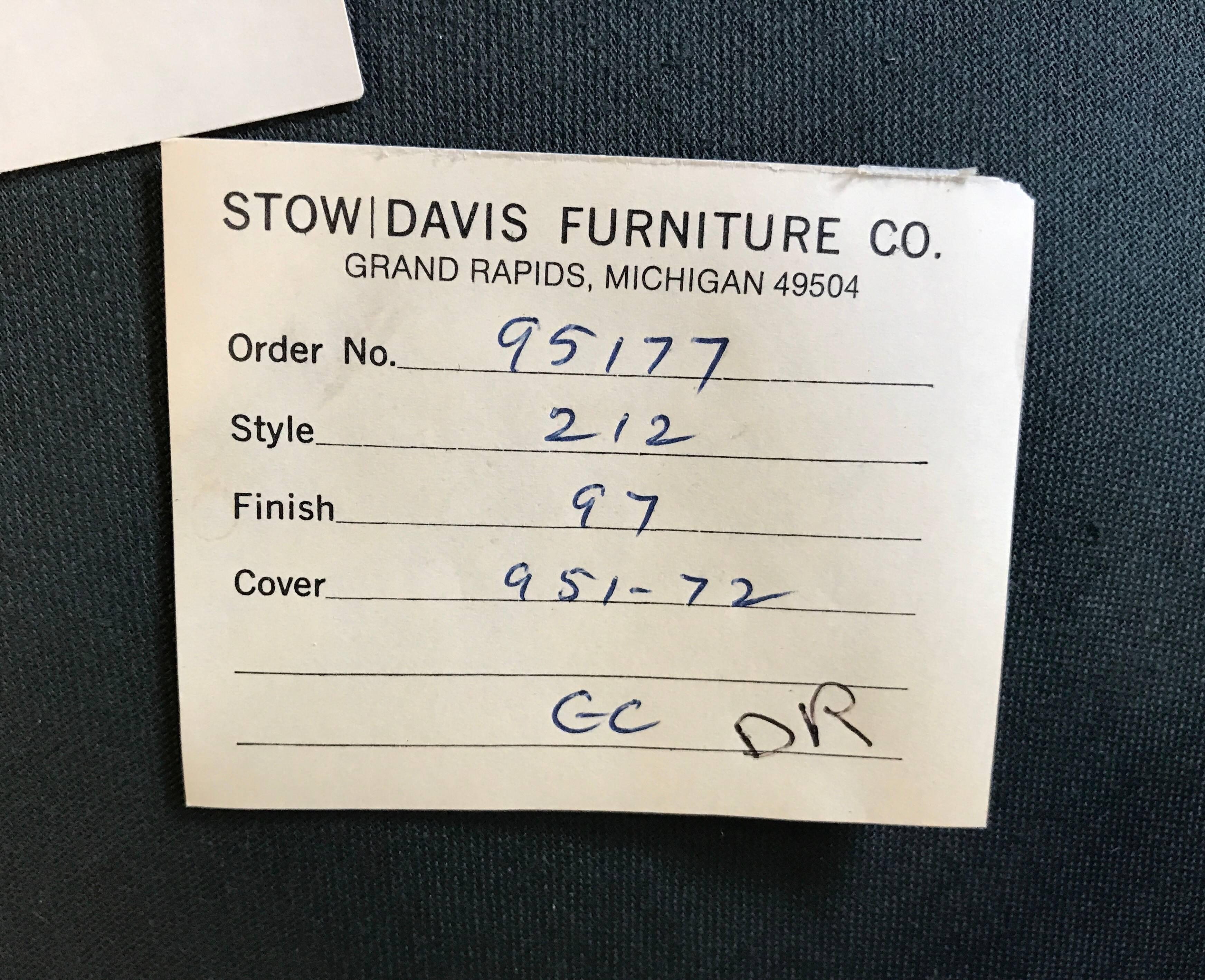 Pair of Midcentury Solid Walnut Lounge Chairs by Stow Davis In Good Condition For Sale In Buffalo, NY