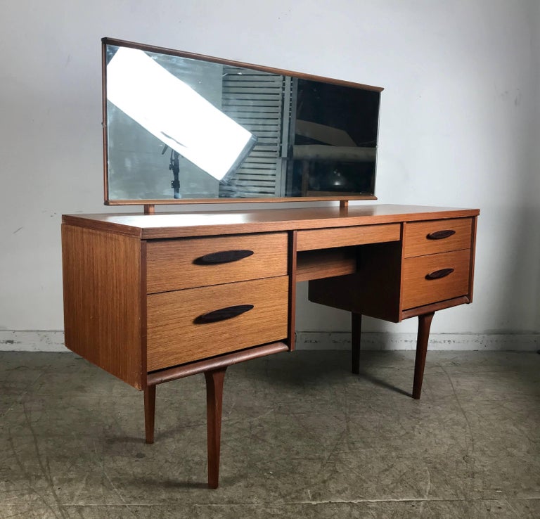 Scandinavian Modern Unusual Modernist Vanity/Desk Made in Denmark For Sale