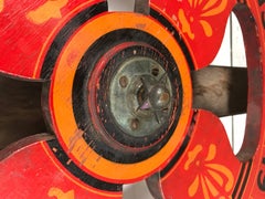 1920s Antique Double-Sided Hand-Painted Game/Carnival Wheel, New York
