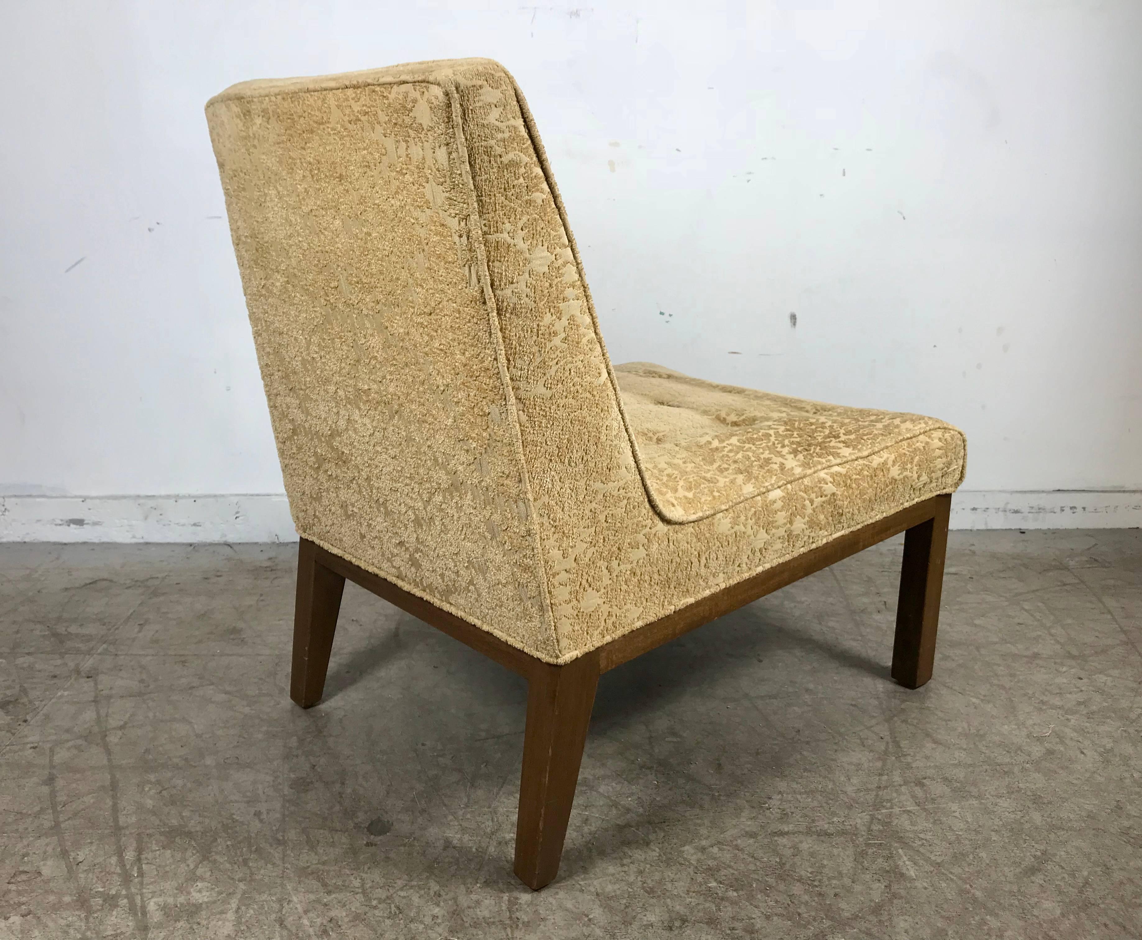 American Classic Modern Slipper Chair Designed by Edward Wormley for Dunbar