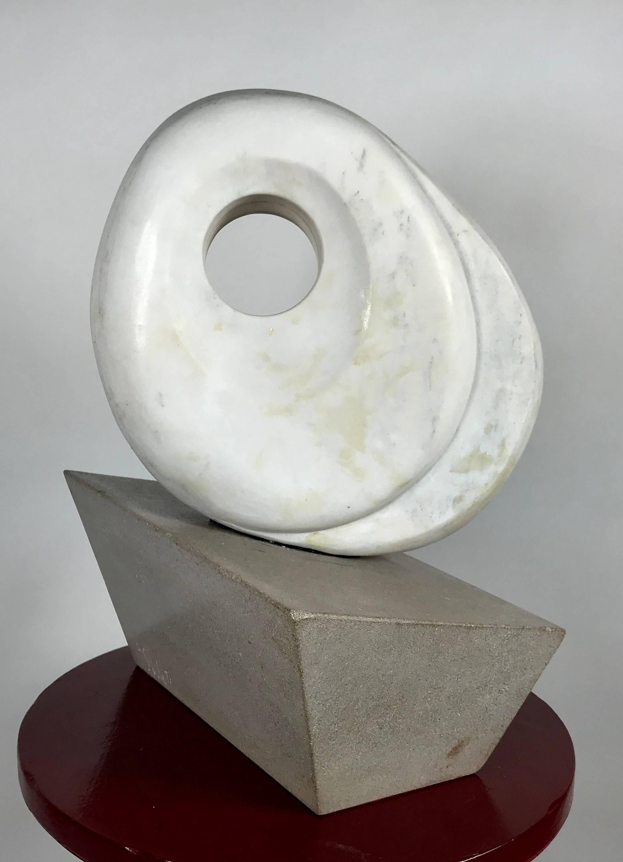 Pierre Sculpture moderniste en marbre et pierre de David F.Soule en vente