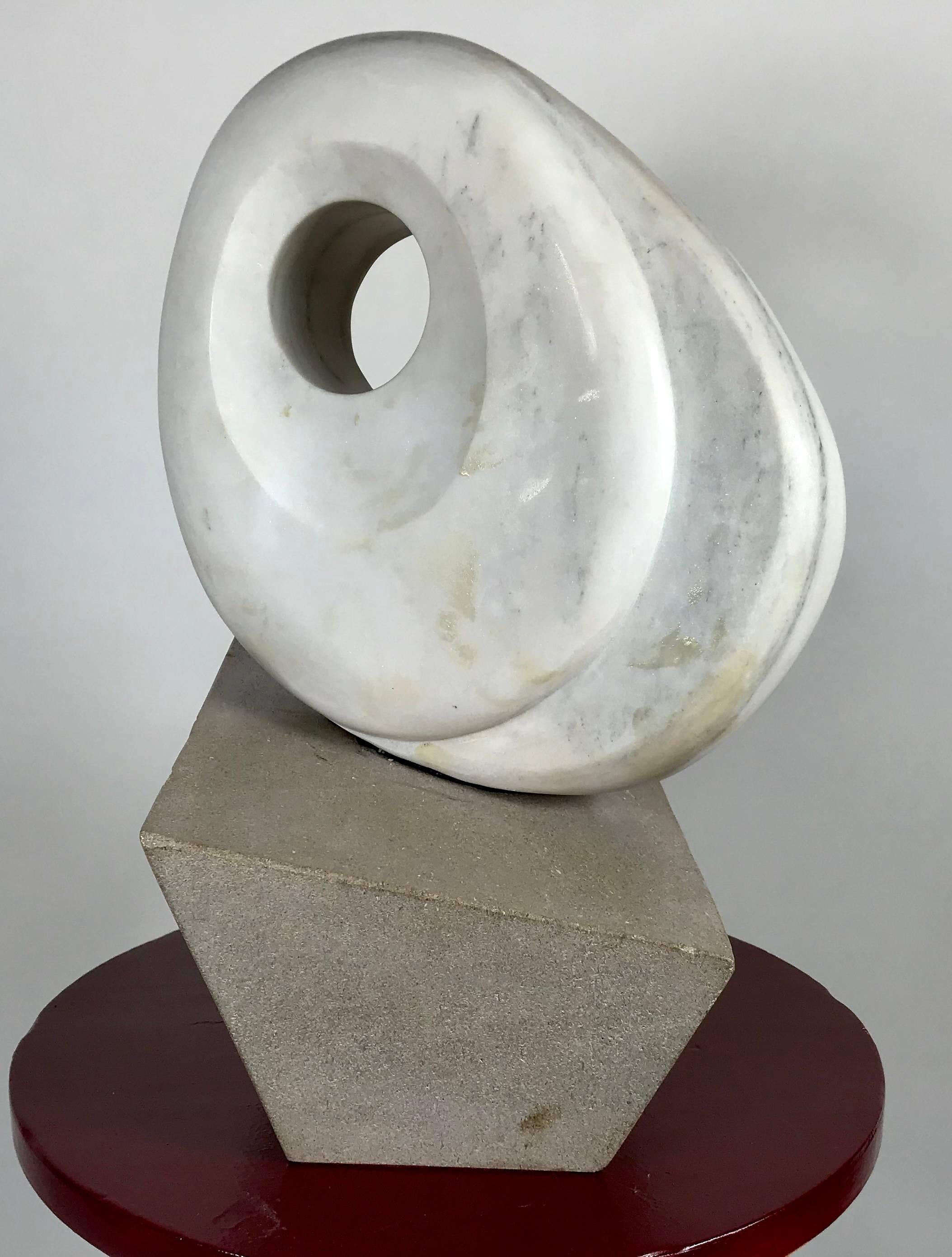 Modernist Marble and Stone Sculpture by David F.Soule In Excellent Condition For Sale In Buffalo, NY