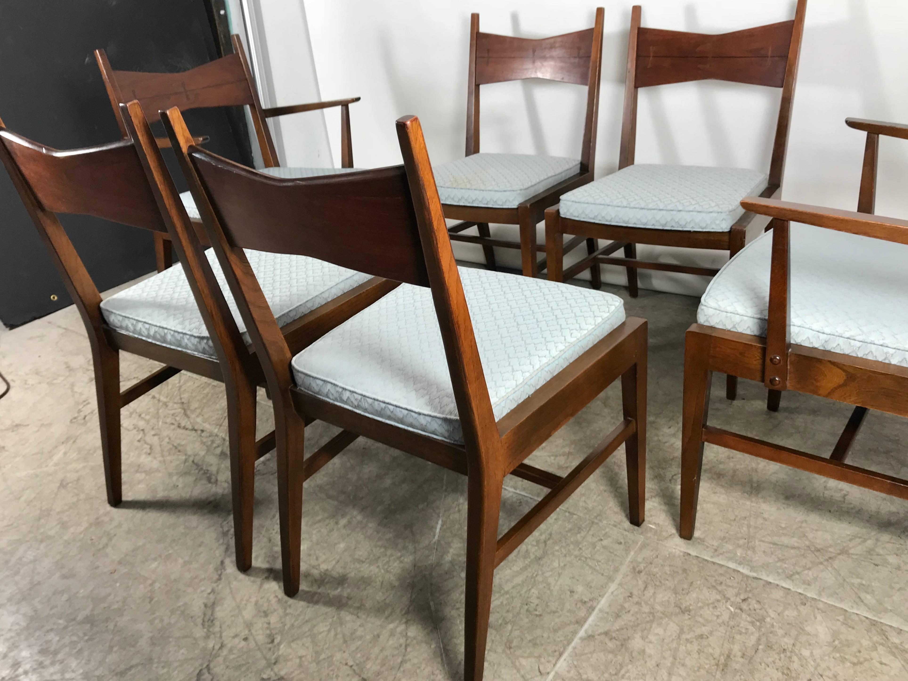 lane mid century dining chairs