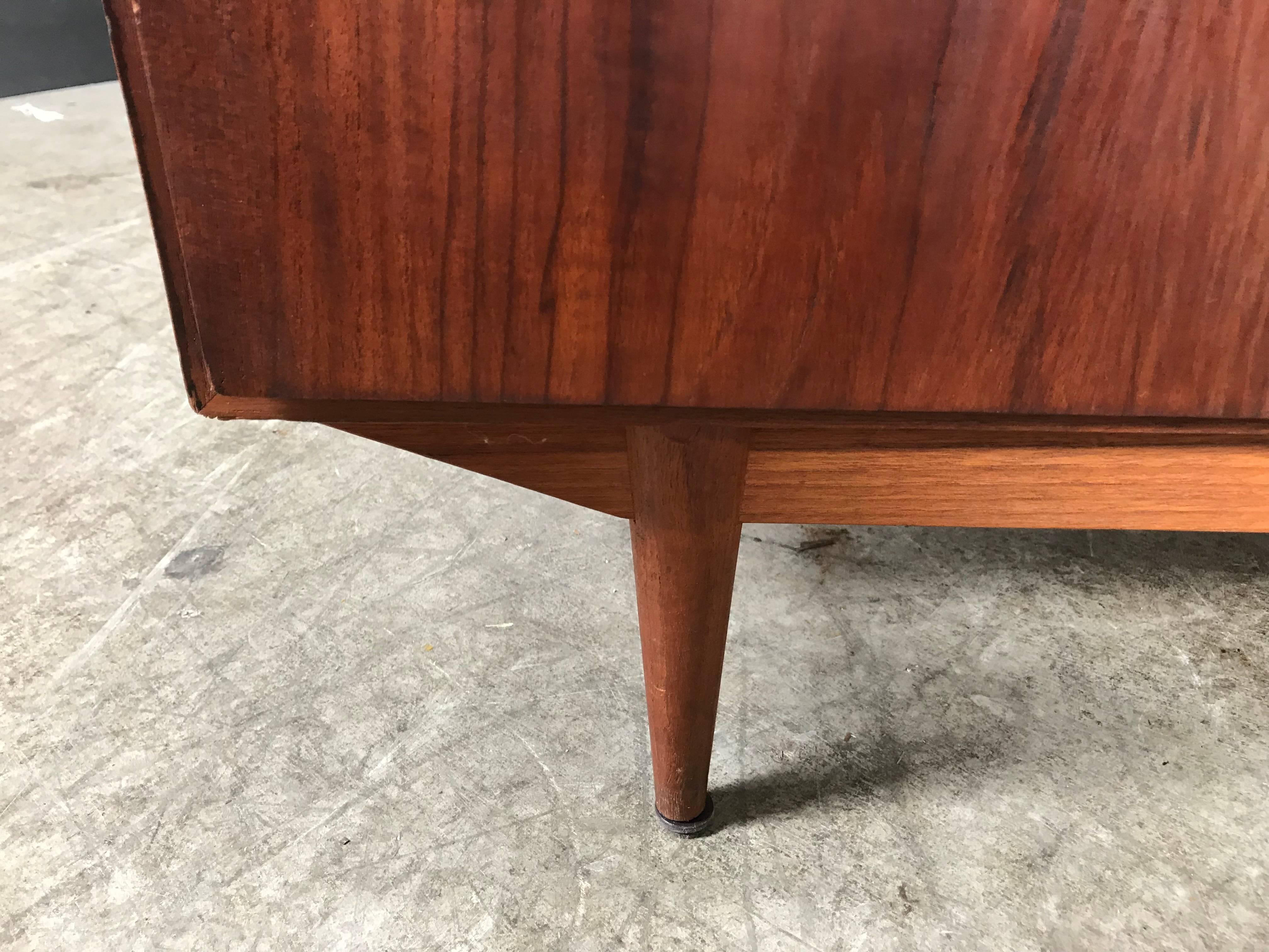 Mid-20th Century Danish Modern Teak Two-Door Cabinet, Manner of Arne Vodder