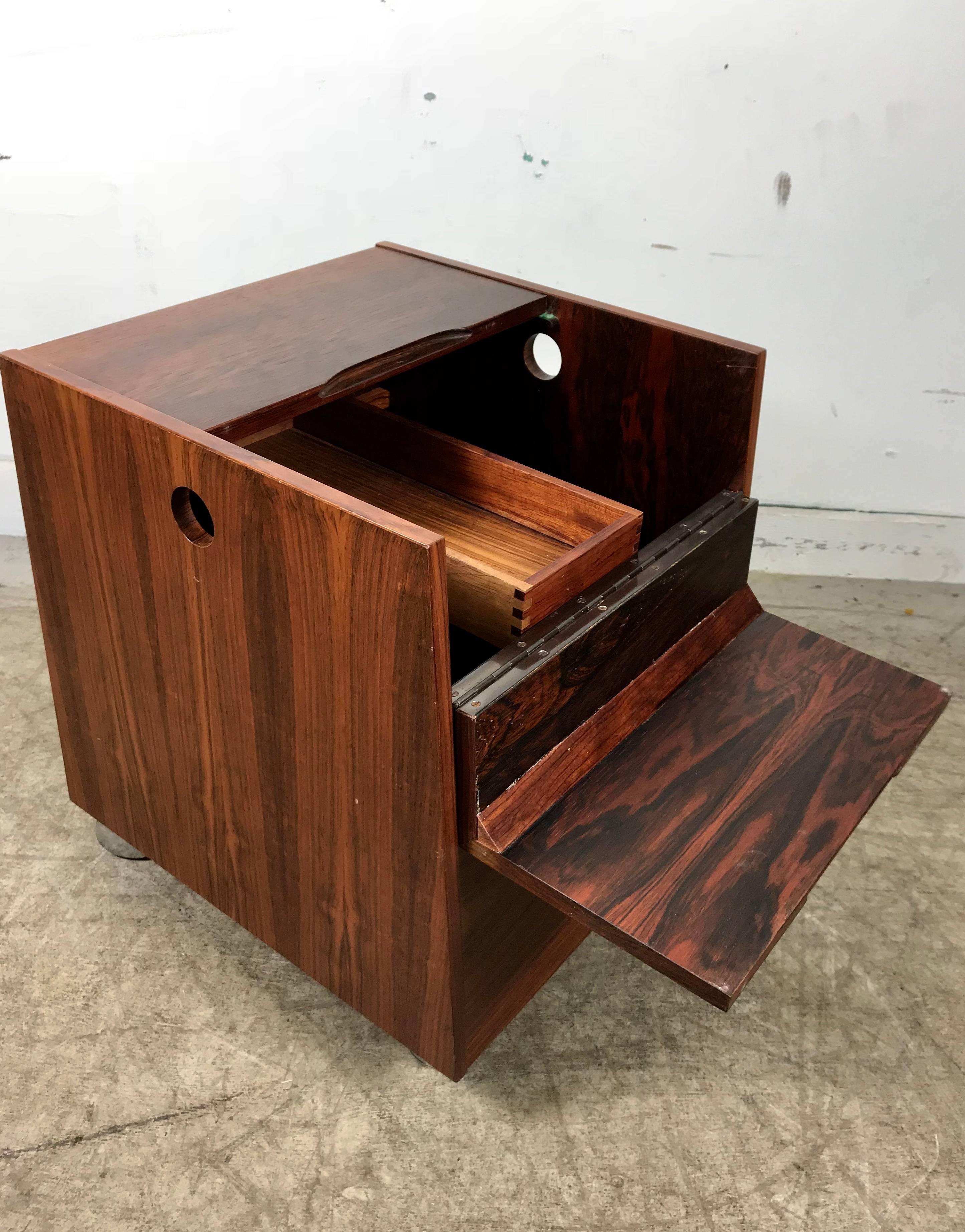 Gorgeous Rolf Hesland Rosewood Sewing Box by Bruksbo of Norway In Excellent Condition In Buffalo, NY